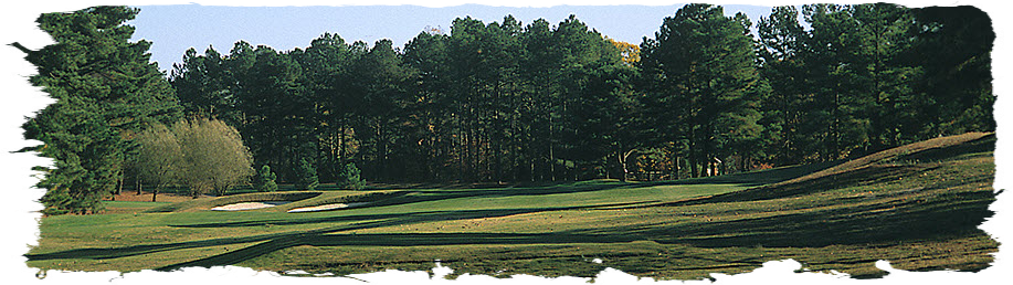 Image: Fairway with two bunkers on left