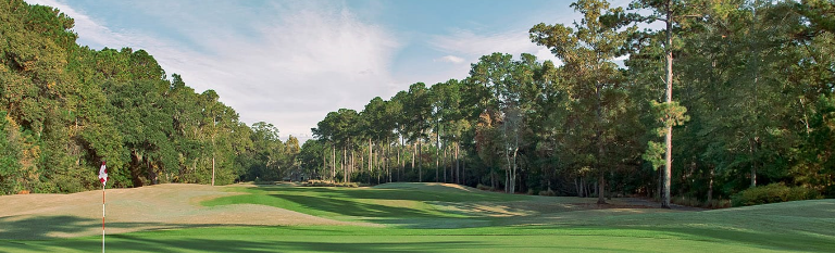 Image: Long straight fairway looking back from flag