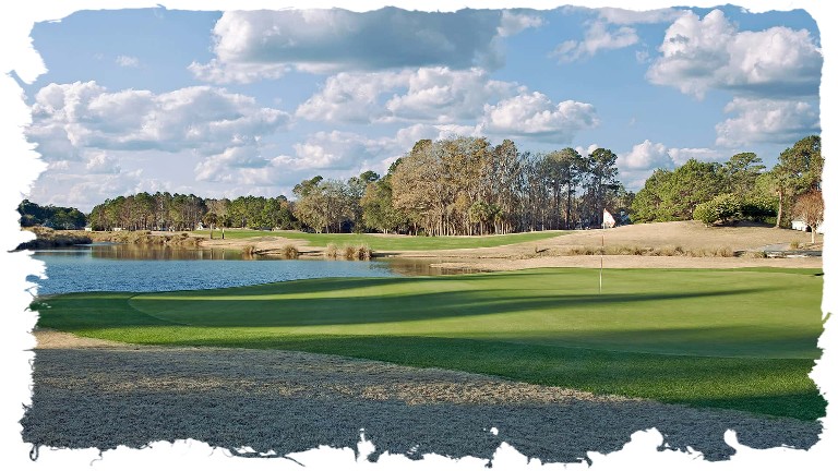 6th hole on Crescent Pointe Golf Club