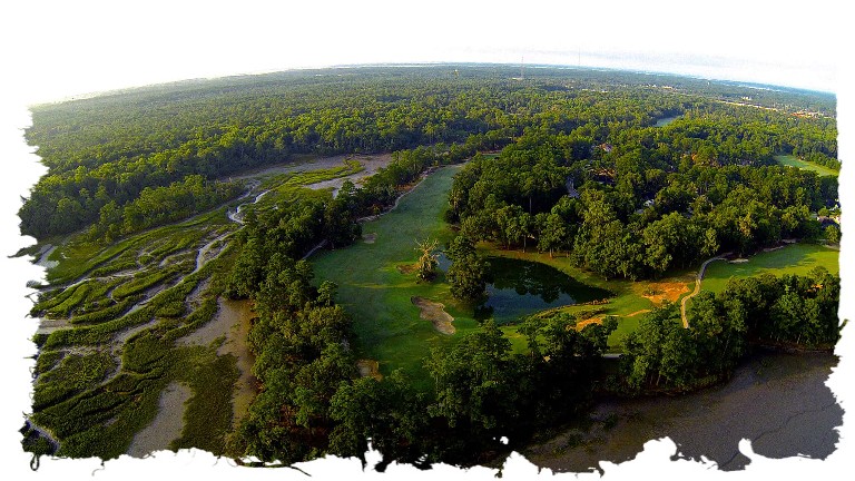 Aerial photograph of Crescent Point Golf Club
