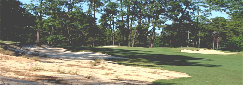 Image: Close up of sand trap on fairway