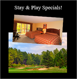 Image of fairway and room at Foxfire Resort & Golf