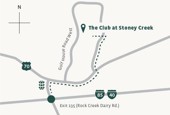 Image: Map To Stoney Creek Golf Club