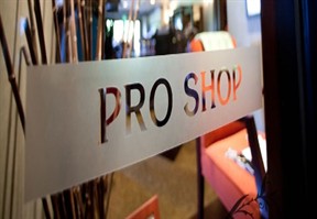 Image: Looking into pro shop