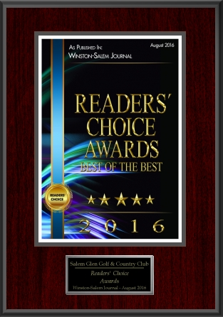 Image: W-S Journal Reader's Chioce Award Plaque